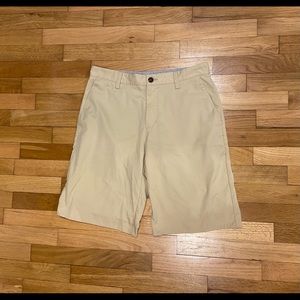 Adidas CLIMATE Golf Shorts. Size 30 waist. Tan.